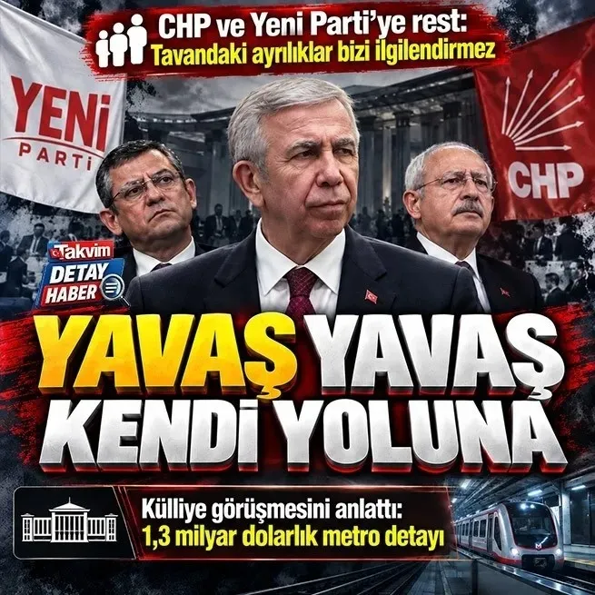 Mansur Yavaş’tan CHP ve Yeni Parti’ye rest