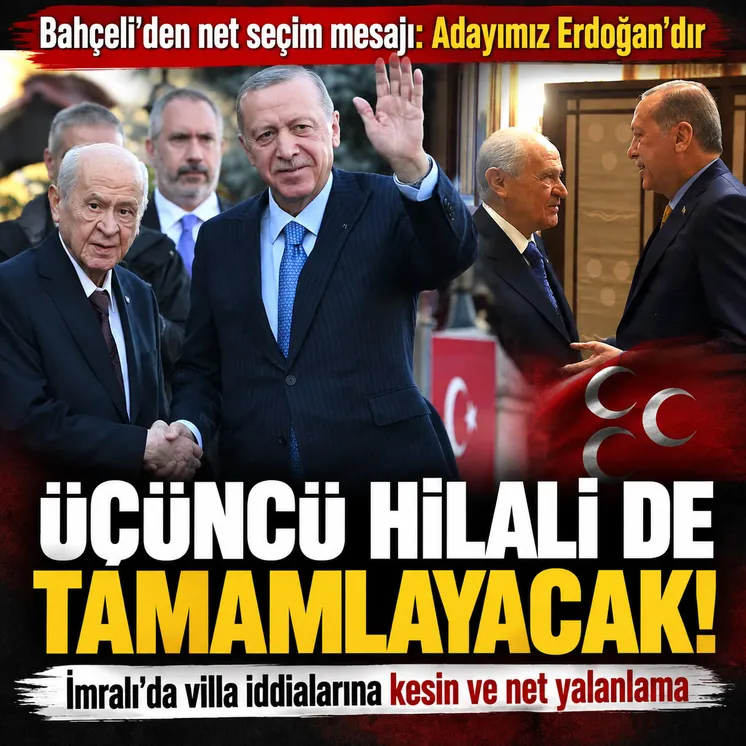 Bahçeli'den Başkan Erdoğan mesajı