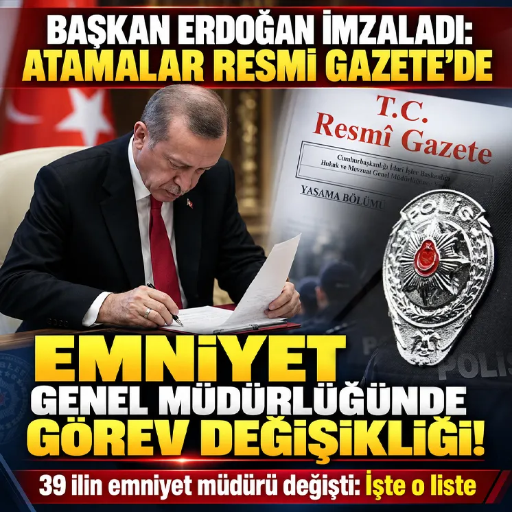 Emniyet Müdürlüğü atamaları