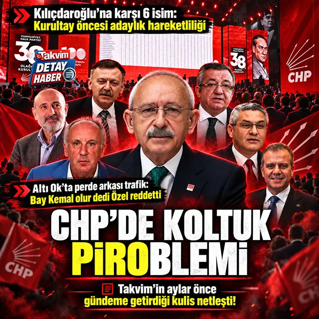 Kılıçdaroğlu’na karşı 6 isim