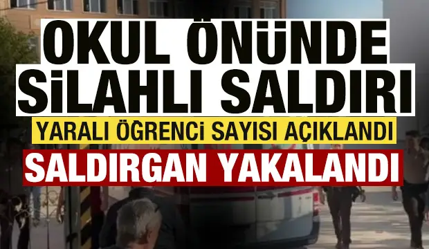 Okul önünde silahlı saldırı