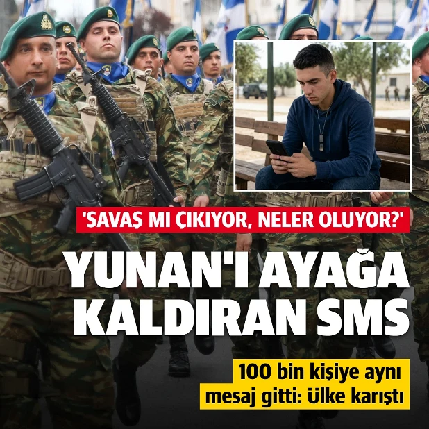 Yunan'ı ayağa kaldıran SMS