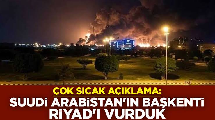 Suudi Arabistan'ın başkenti Riyad'ı vurduk