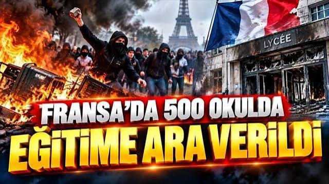 Fransa’da günlerdir devam eden lise eylemleri eğitim sistemini kilitledi