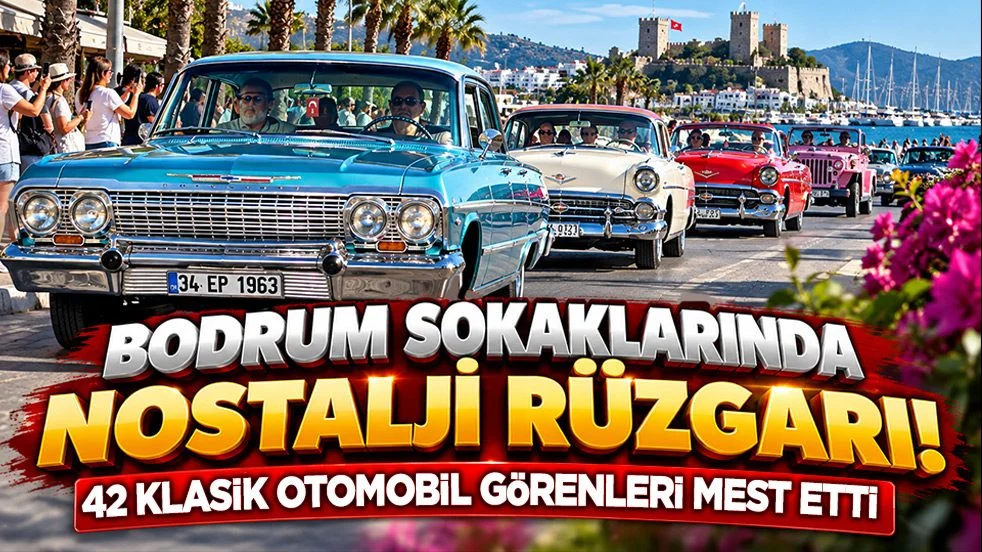 42 araçlık nostalji konvoyu