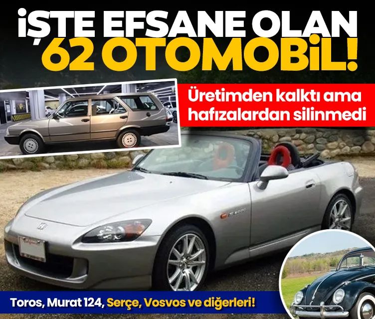 Otomobil tutkunlarının unutamadığı 62 efsane otomobil