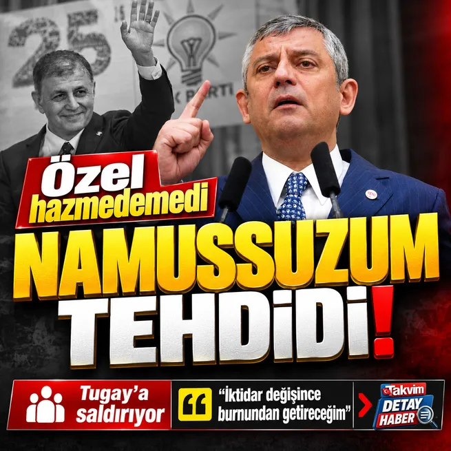 Özgür Özel'den Cemil Tugay'a tehdit