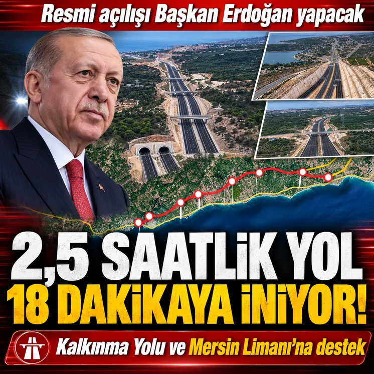 Çeşmeli-Kızkalesi Otoyolu trafiğe açılıyor