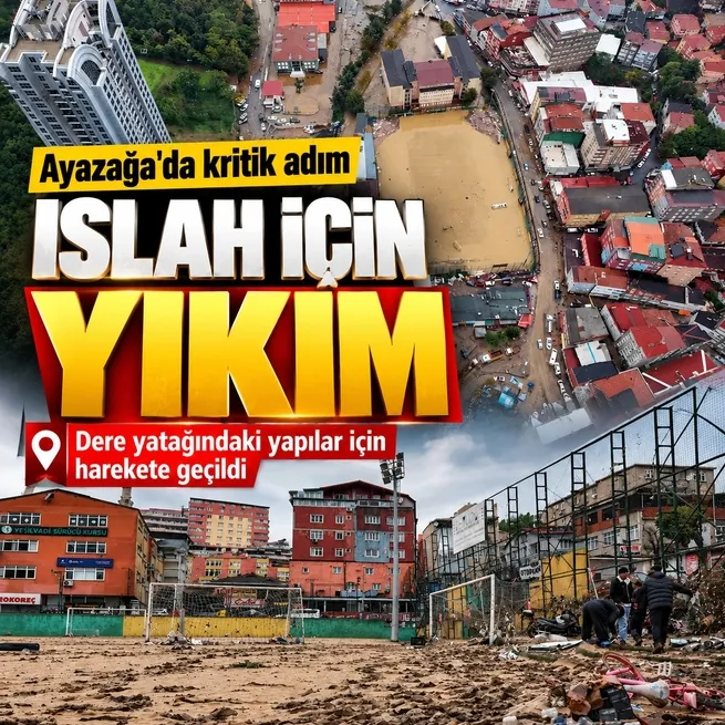 Ayazağa'da dere yatağındaki yapılar yıkılacak