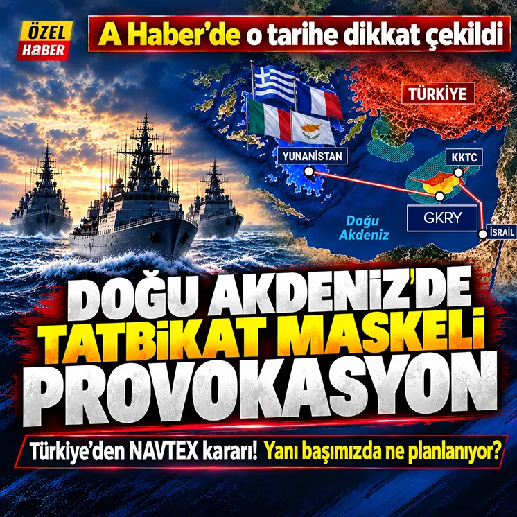 Atina'dan Akdeniz'de tatbikat adı altında provokasyon, Hedef Türkiye