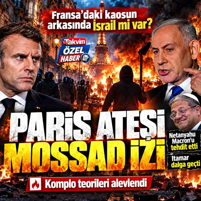 İsrailli bakanlar sosyal medya ise "Mossad şu anda Fransa'yı yakıyor" paylaşımlarıyla yankılanıyor.