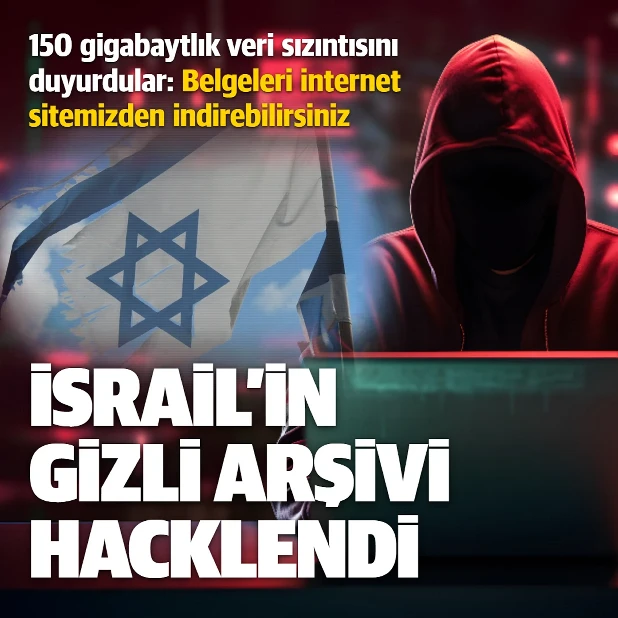 Hanzala hacker grubundan İsrail’in gizli arşivine siber saldırı: 150 gigabaytlık veri sızdırıldı