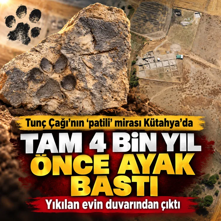 Tunç Çağı'nın ‘patili’ mirası yıkılan evin duvarından çıktı