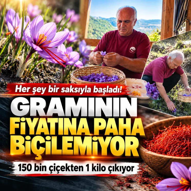Ali Gök,Safran yetiştiriciliği bir tutku. Bu çiçeğin hastalığı insana da bulaştı mı bırakamıyorsun