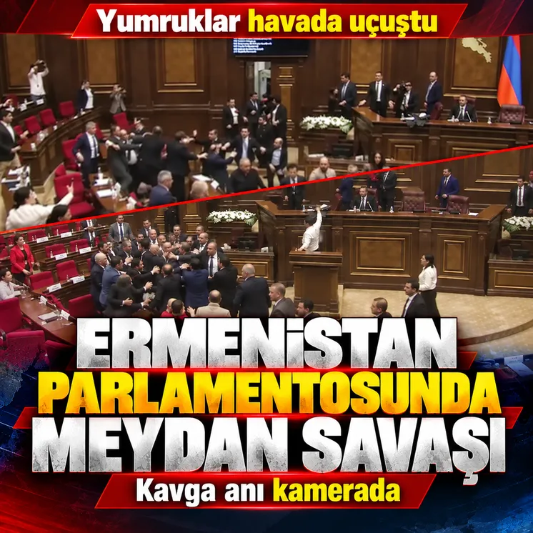 Ermenistan parlamentosunda meydan savaşı