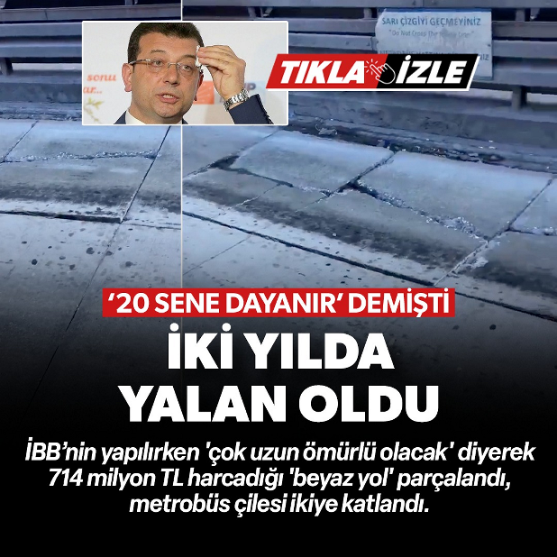 İmamoğlu 20 yıl dayanacağı açıklanmıştı