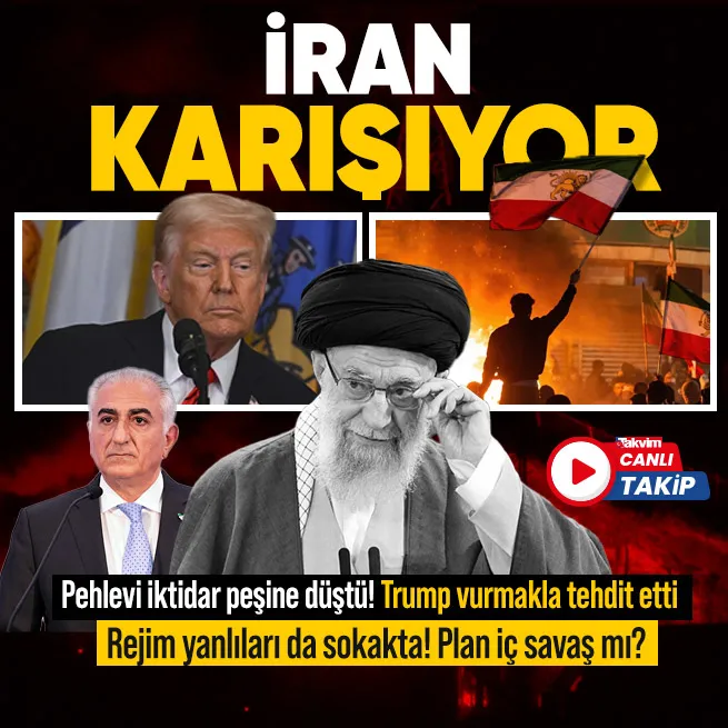 İran sokakları yangın yeri