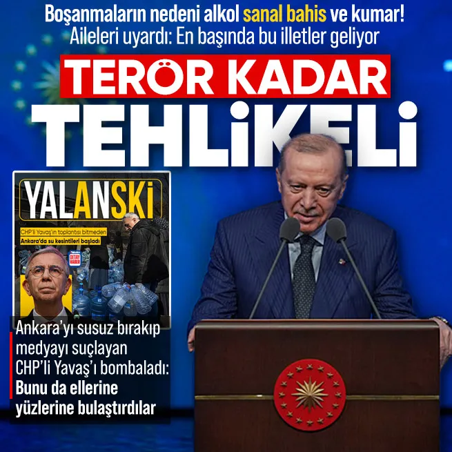 Başkan Erdoğan, "Son dönemde ülkemizde yaşanan aile facialarına baktığımızda