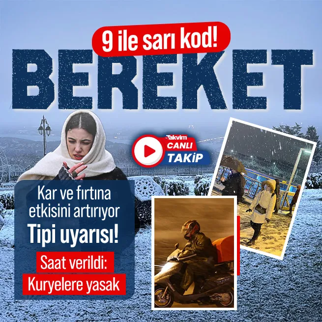 İstanbul’da kar ve fırtına etkisini artırıyor