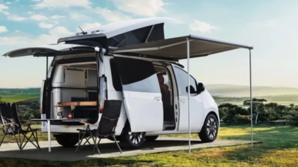 Güney Koreli otomobil devi Hyundai, Stuttgart kentinde düzenlenen CMT (Karavan-Motor-Turizm) fuarında yeni STARIA Camper Concept modelini tanıttı.