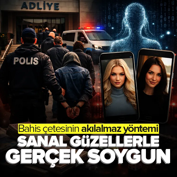Şüphelilerin, yapay zeka ile oluşturdukları sahte kadın profilleriyle