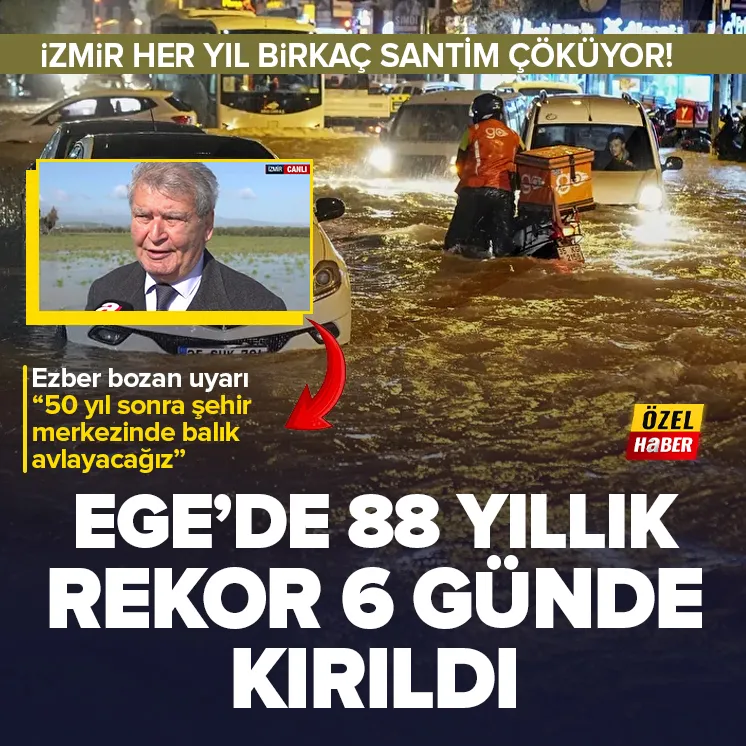 Ege'de sağanak ve sel alarmı