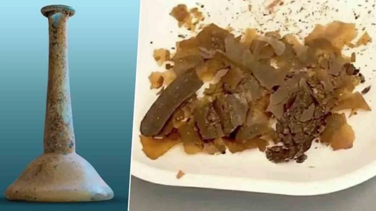 Türkiye’de Bergama’da bulunan 1900 yıllık bir şişede ortaya çıktı.