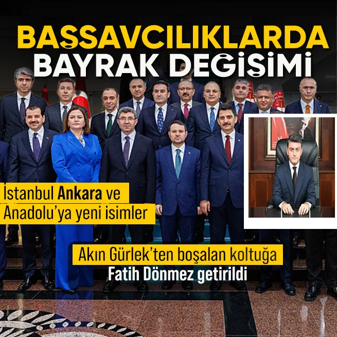 Kararla birlikte üç büyük adliyede görev değişimi gerçekleşti.