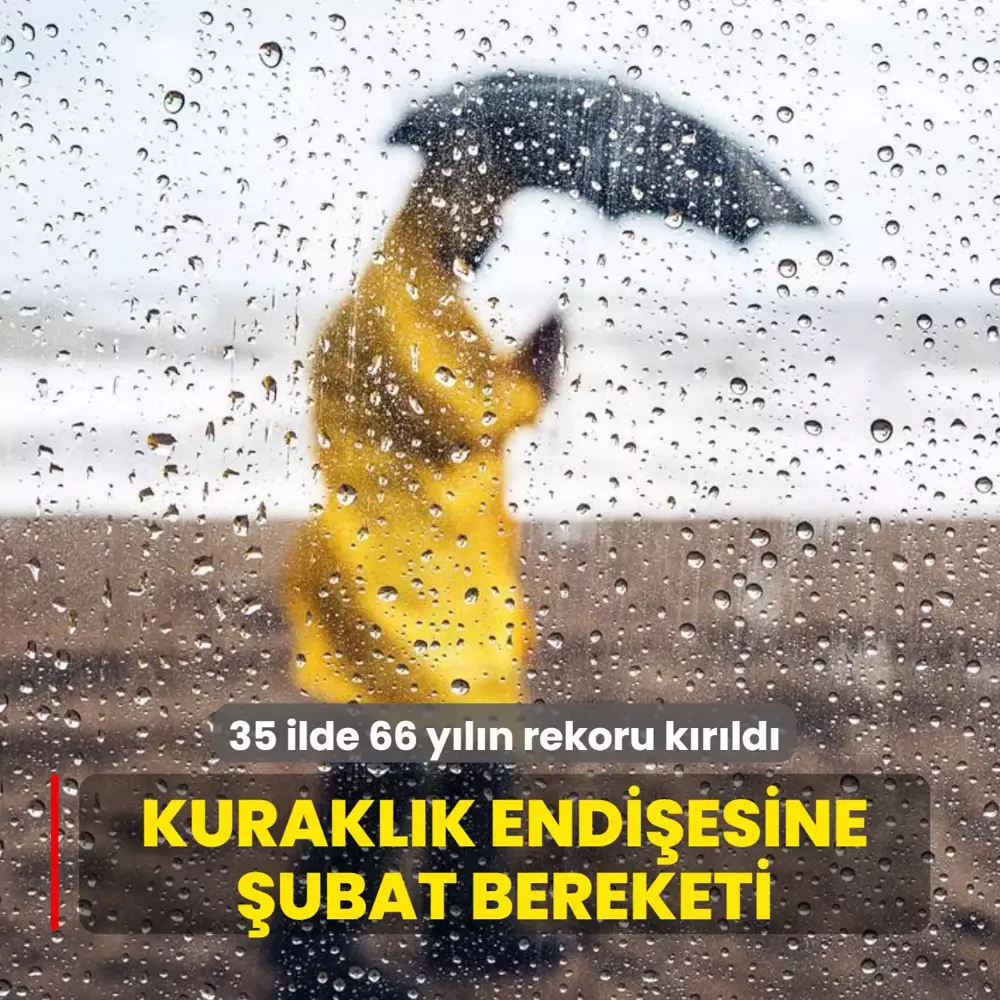 Bu yıl şubat ayındaki yağışlar, 35 ilde son 66 yılın en yüksek seviyesine ulaştı.
