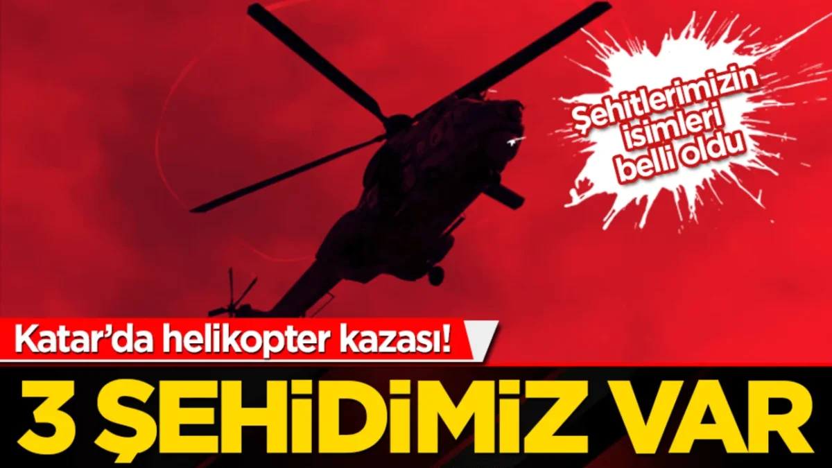 Katar'da helikopter kazası