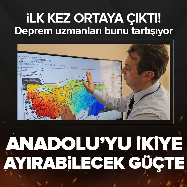 Anadolu'nun doğusu ile batısı arasında farklı yönlerde bir yer hareketi olduğu