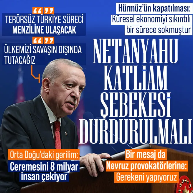 Başkan Erdoğan, "Ülkemizi ateş çemberi dışında tutmakta kararlıyız" ifadelerini kullandı