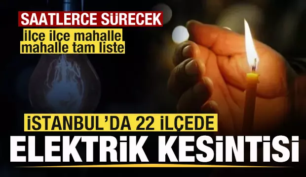 İstanbul'da elektrik kesintisi