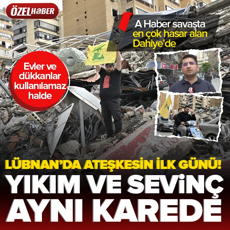 Lübnan'da ilan edilen ateşkesin ardından Beyrut'ta