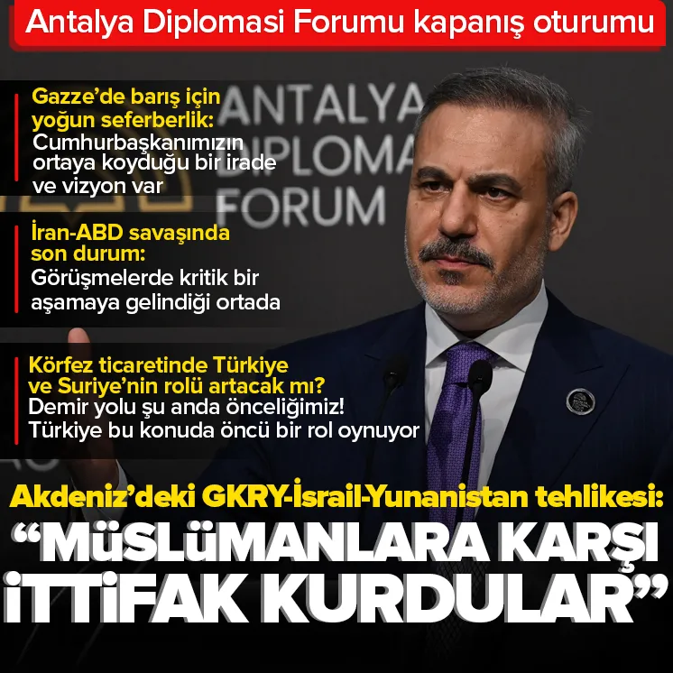 Dışişleri Bakanı Hakan Fidan, Biz İsrail gibi değiliz