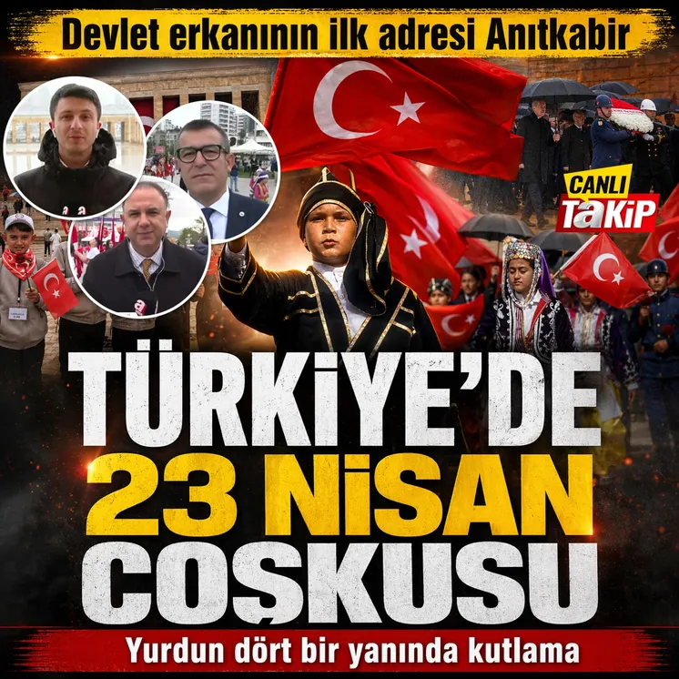 T&uuml;rkiye'de 23 Nisan coşkusu
