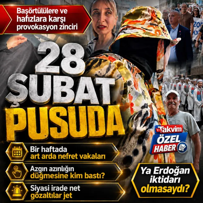 Baş&ouml;rt&uuml;l&uuml;lere ve hafızlara karşı provokasyon zinciri