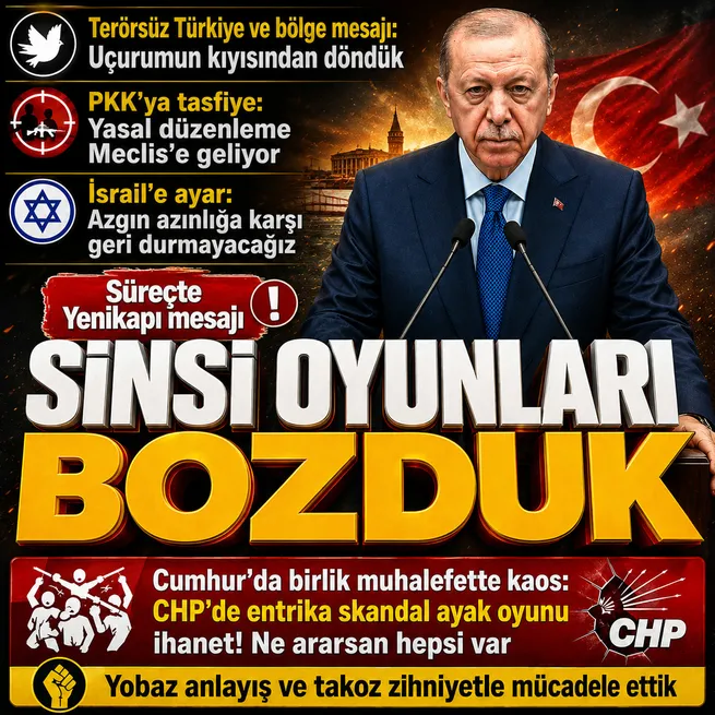 Başkan Erdoğan'dan Ter&ouml;rs&uuml;z T&uuml;rkiye ve b&ouml;lge mesajı
