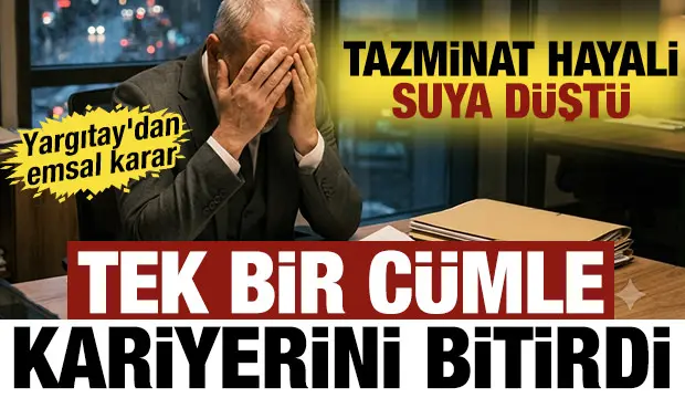 Yargıtay'dan emsal karar