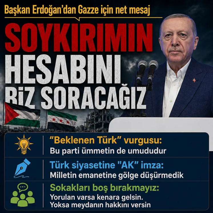 Konuşmasında T&uuml;rkiye'nin b&ouml;lgesel sorumluluğuna dikkat &ccedil;eken Erdoğan