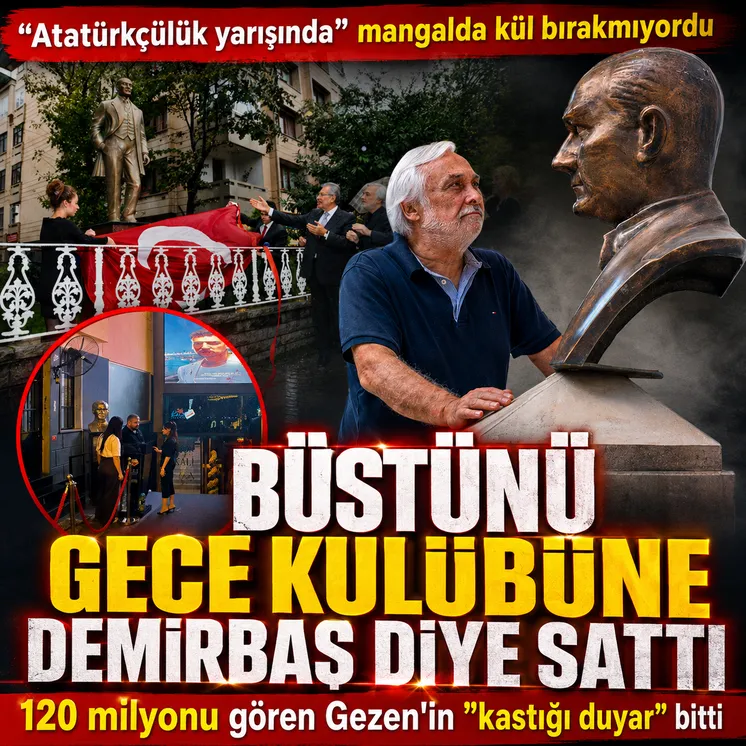 Tiyatro sanat&ccedil;ısı Gezen, Atat&uuml;rk'&uuml; sevmeyen kişilerin y&uuml;zde 90'ının fiziki olarak &ccedil;ok &ccedil;irkin olduğunu ifade etmişti