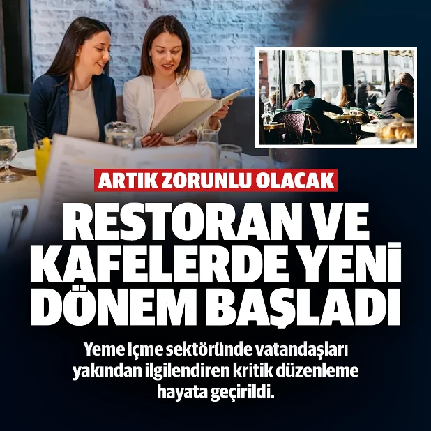Restoran ve kafelerde yeni d&ouml;nem başladı