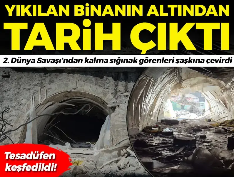 Zonguldak'ta yıkımı s&uuml;ren Vakıflar İş Hanı'nın altında