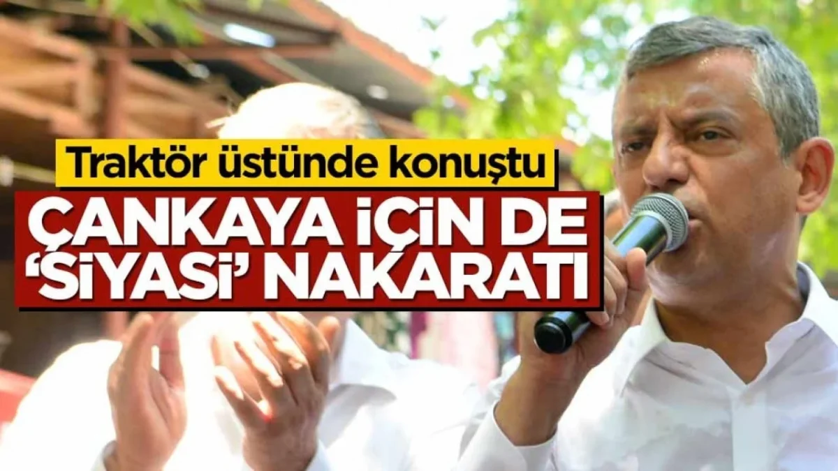 &Ouml;zel Adana'da trakt&ouml;r &uuml;st&uuml;nde konuştu