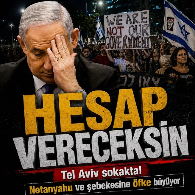 Netanyahu h&uuml;k&uuml;metine &ouml;fke b&uuml;y&uuml;yor