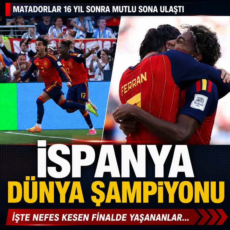 İspanya Arjantin'i mağlup ederek D&uuml;nya Kupası'nın sahibi oldu