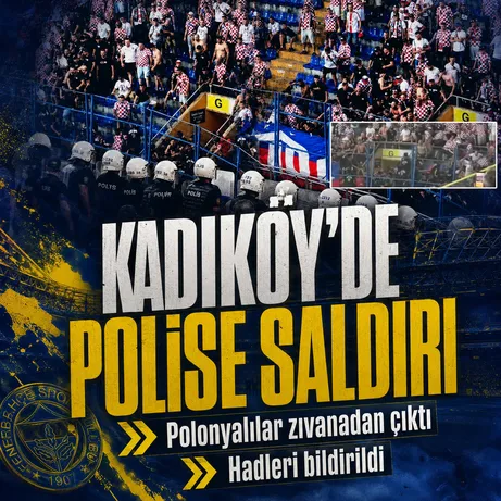 Fenerbah&ccedil;e ma&ccedil;ında T&uuml;rk polisine saldırı