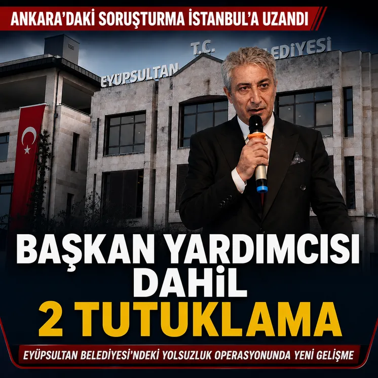Ey&uuml;psultan Belediye Başkan Yardımcısı Hasan Karabulut'un da bulunduğu iki ş&uuml;pheli tutuklandı