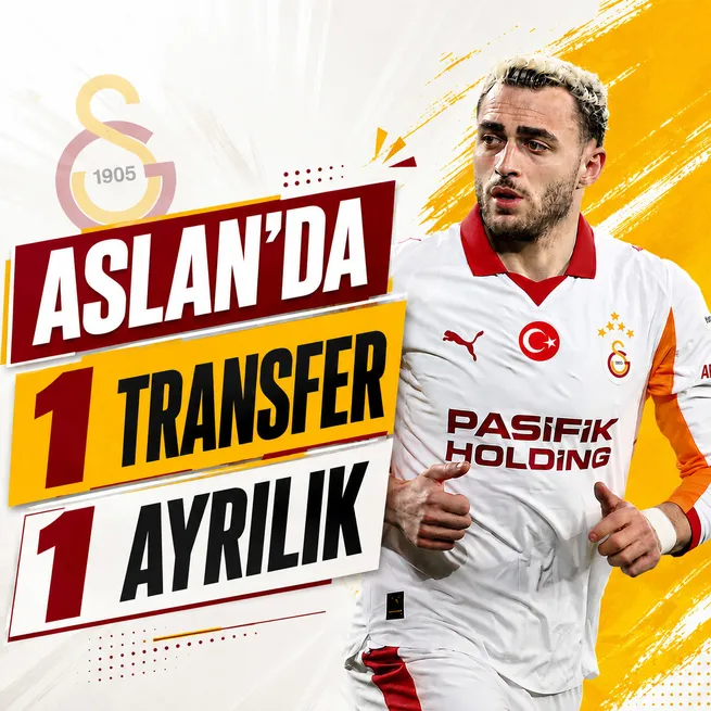 Galatasaray'da 1 transfer 1 ayrılık