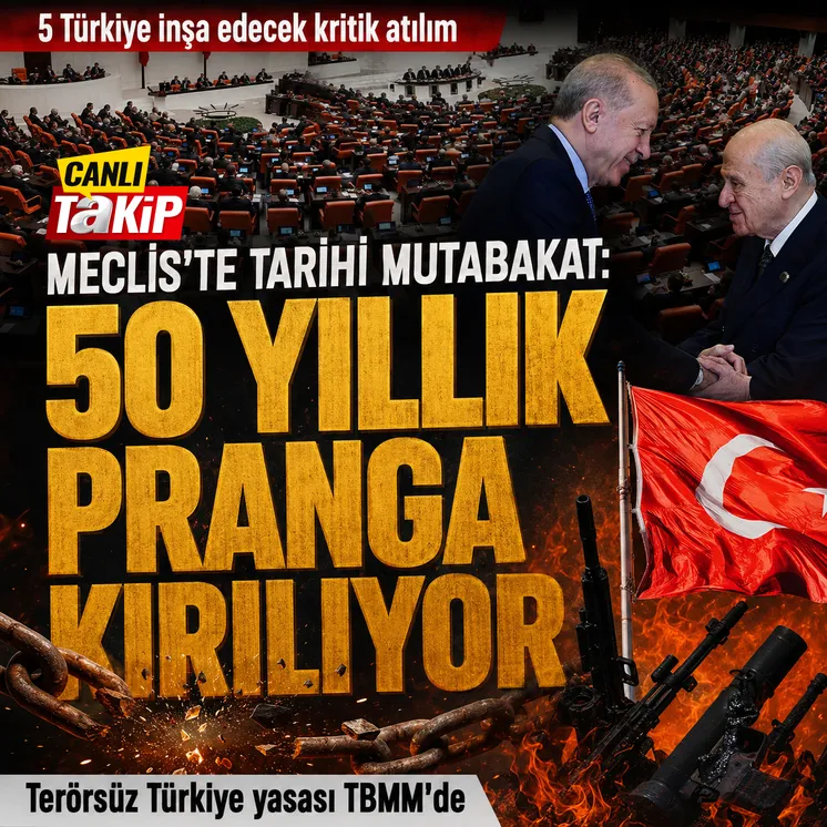 Meclis&rsquo;te tarihi oturum